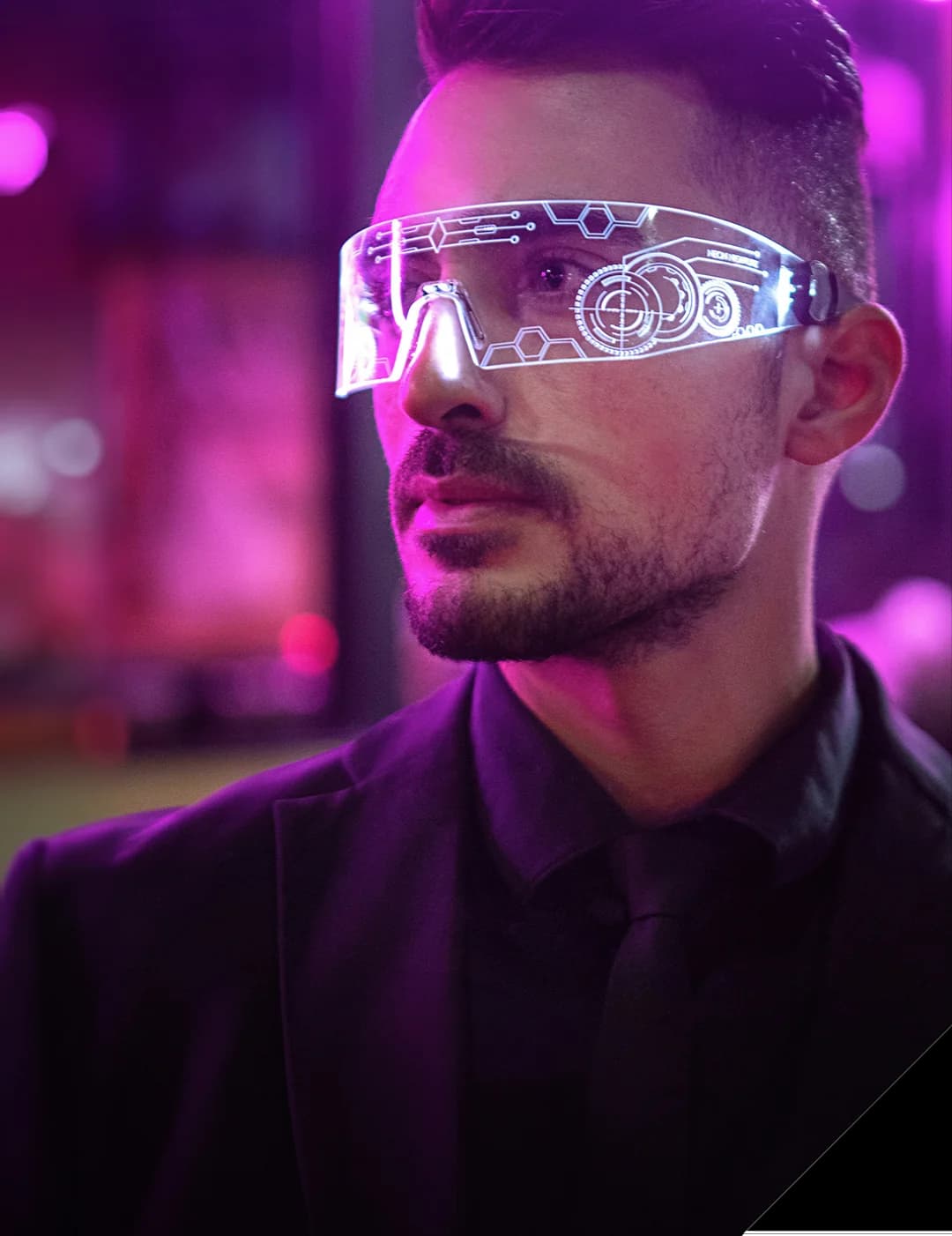 Futuristic glasses